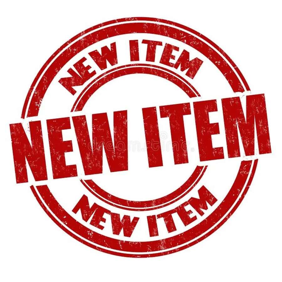 NEW ITEMS ADDED