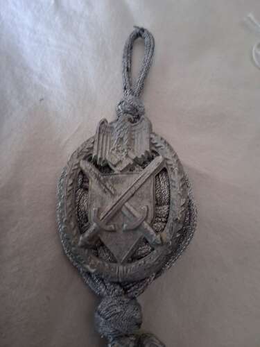 Third Reich Heer Marksmanship Lanyard
