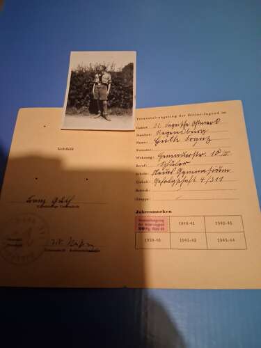 Third Reich Hitler Youth Participant book