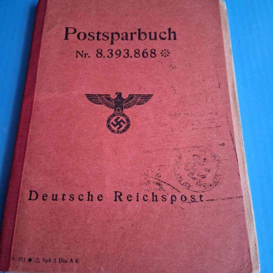WW2 German third Reich postal book