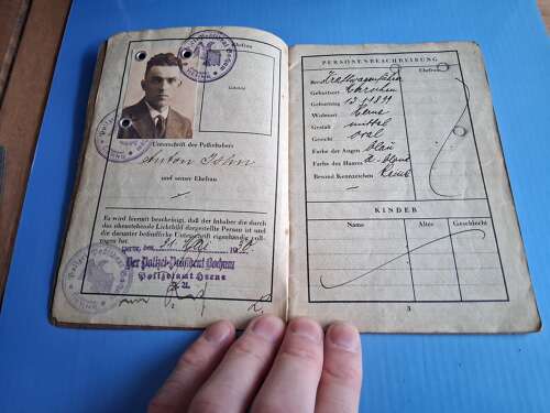 Pre ww2 reise-pass