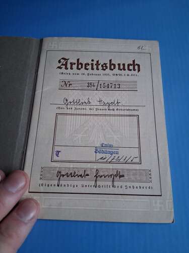 WW2 Arbeitsbuch