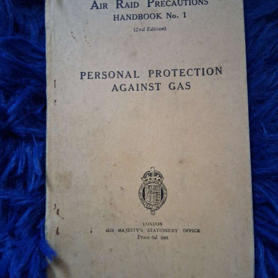 Ww2 British gas protection book