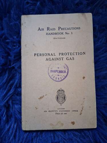 Ww2 British gas protection book